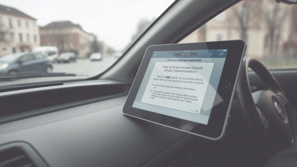 Jakie przepisy regulują elektroniczne zatrzymanie prawa jazdy?